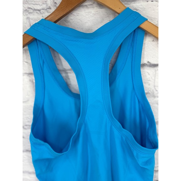 Athleta Momentum Tank Blue Racerback Tank Top Women's Workout Athletic Fitness L - Picture 5 of 6